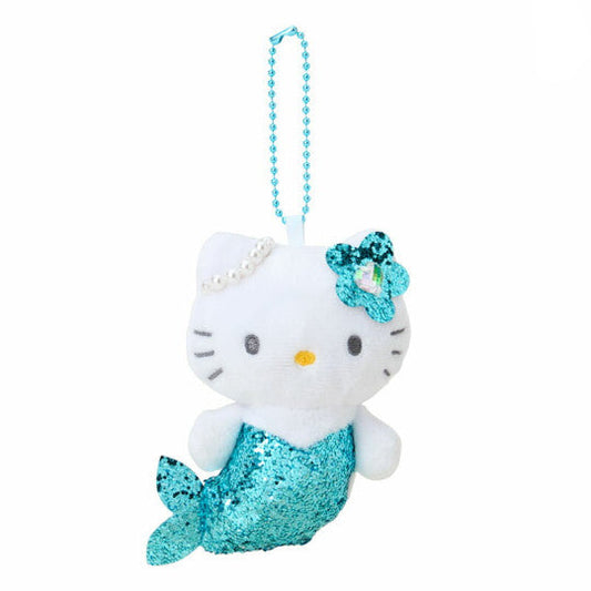Plush Keychain Hello Kitty Glitter Mermaid Blue Ver. Sanrio