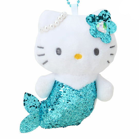 Plush Keychain Hello Kitty Glitter Mermaid Blue Ver. Sanrio