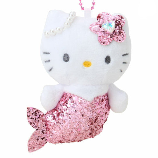 Plush Keychain Hello Kitty Glitter Mermaid Pink Ver. Sanrio