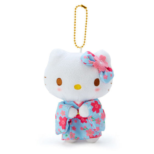 Sanrio Characters Hello Kitty Sakura Kimono Light Blue Mascot