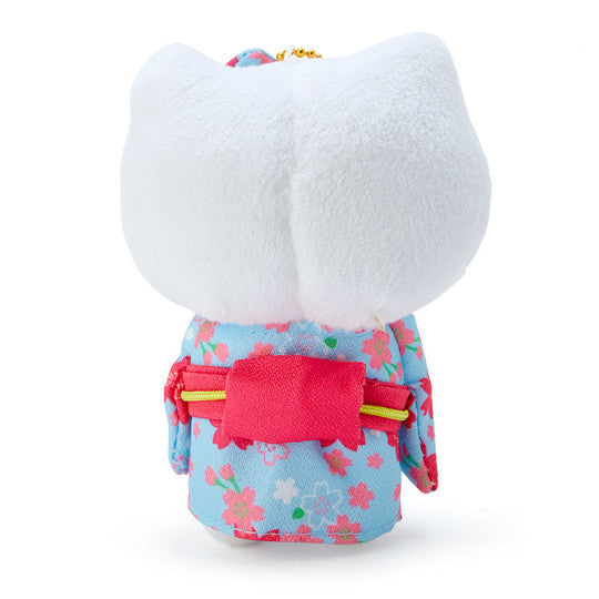 Sanrio Characters Hello Kitty Sakura Kimono Light Blue Mascot