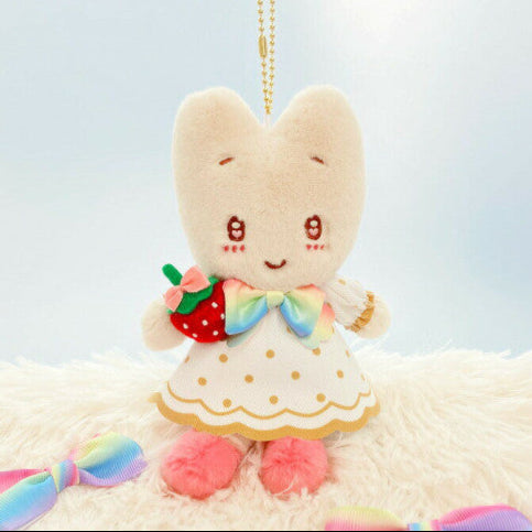 Japan Sanrio Mascot Holder - Marron Cream : 50th Anniversary Strawberry Newspaper