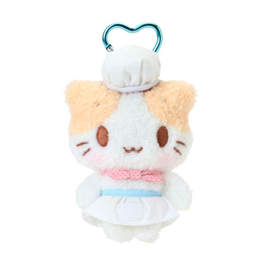 SANRIO JP marshmallow-like cat mascot with a carabiner(Chef)