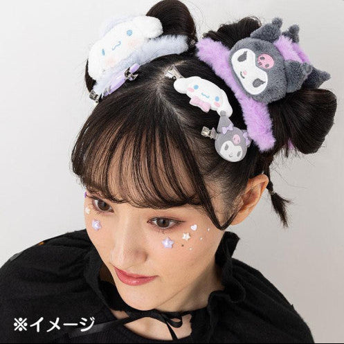 SANRIO JP Flocked Bangs Clip-Kuromi