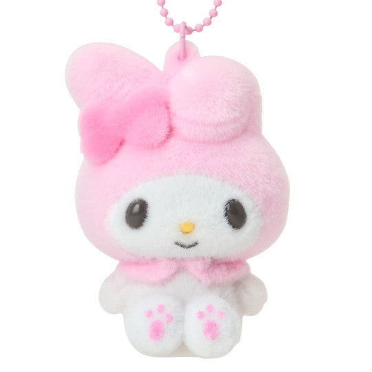 Sanrio JP Original Flocked Figure Mascot Keychain - My Melody