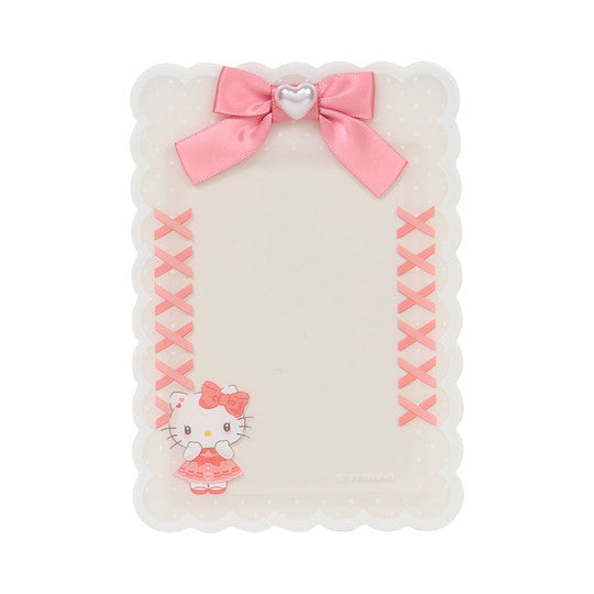 Hello Kitty shape frame card holder ribbon hard card holder