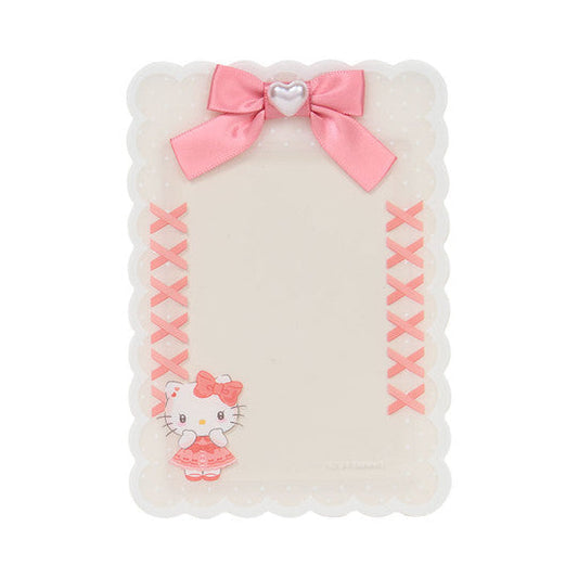 Hello Kitty shape frame card holder ribbon hard card holder