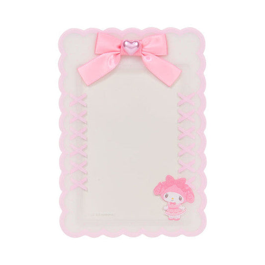 My Melody shape frame card holder ribbon hard card holder