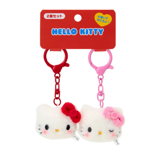 Sanrio JP Original Plush Mascot Keychain - Hello Kitty : Matching Smiley Faces