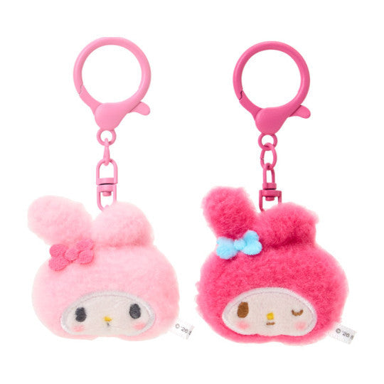 Sanrio JP Original Plush Mascot Keychain - My Melody : Matching Smiley Faces