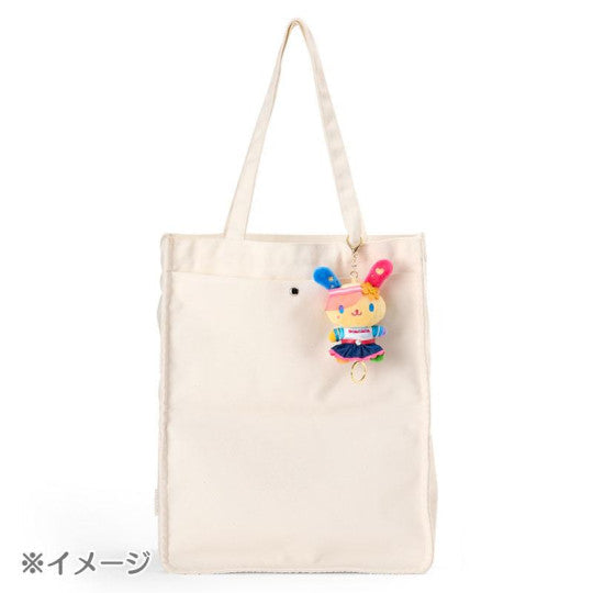 Sanrio JP Plush Mascot Retractable Reel Keychain - Usahana : Sporty