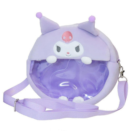 SANRIO JP 2-way Plush Clear Bag Kuromi