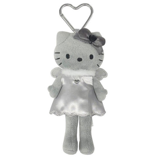 SANRIO JP Style Up Hello Kitty-Black Angel Grey In Grey Dress Mascot