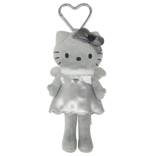 SANRIO JP Style Up Hello Kitty-Black Angel Grey In Grey Dress Mascot