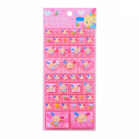 SANRIO JP Usahana Tile Stickers-Pink