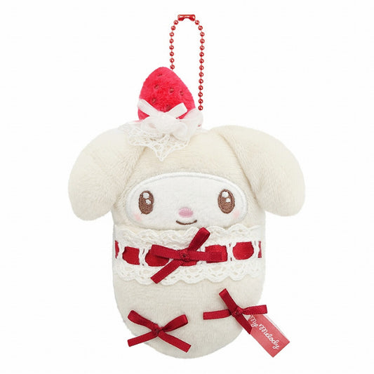 SANRIO JP Shortcake & Sky Blue Cherry Cake Swaddle Mascot - My Melody