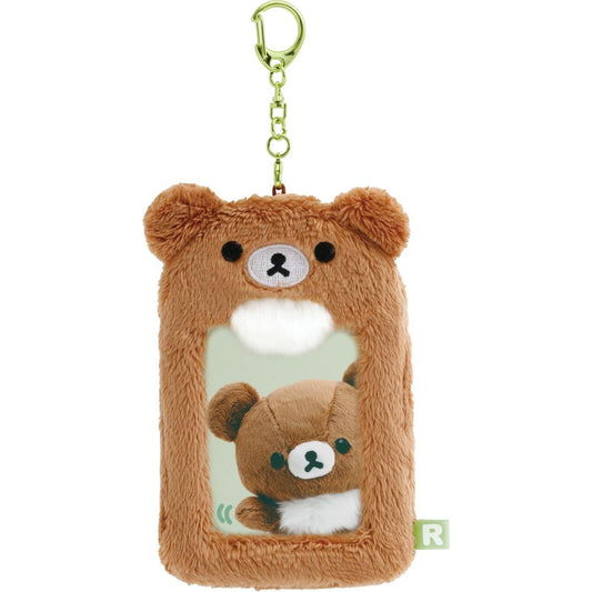 Rilakkuma JP Fluffy Photo Keychain - Chairoikoguma