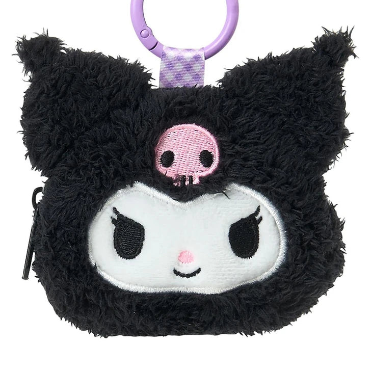 SANRIO JP Kuromi Face-Shaped Mini Pouch