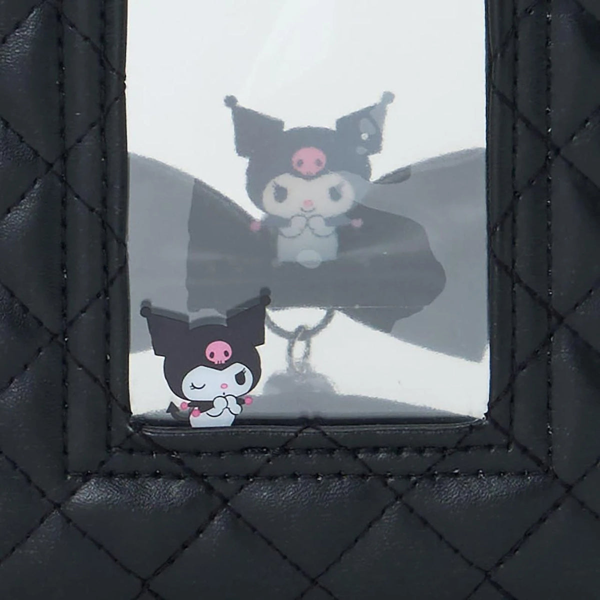 Sanrio JP Original Clear Window Pouch - Kuromi : Enjoy Idol Ribbon