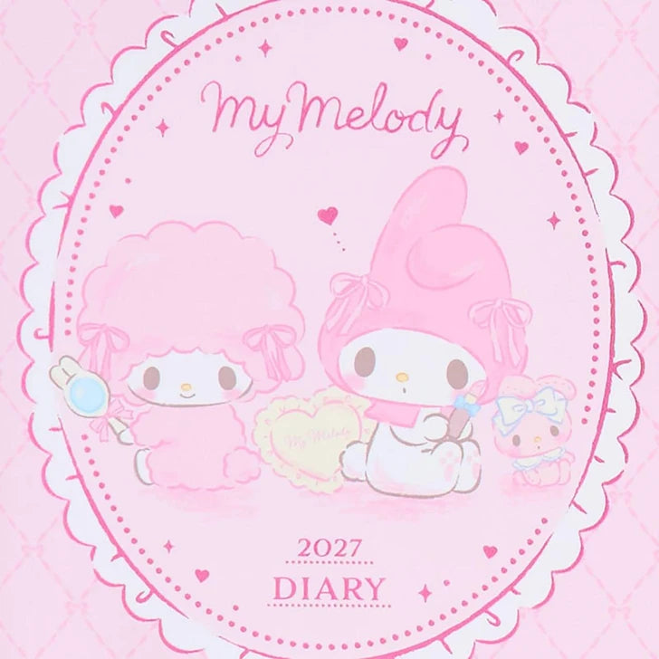 Sanrio JP Original Lined Type B6 Diary - My Melody : 2027