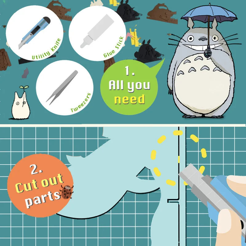Paper Theatre Totoro feast secreat - My Neighboro Totoro