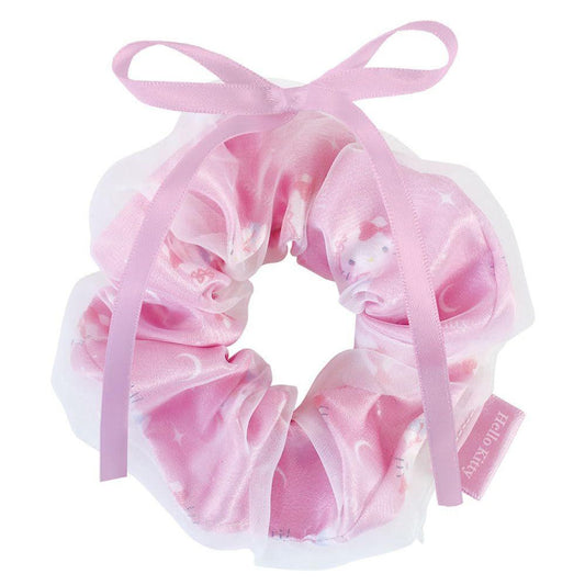 Sanrio Hello Kitty Ribbon Layered Ribbon Scrunchie Ballet Core