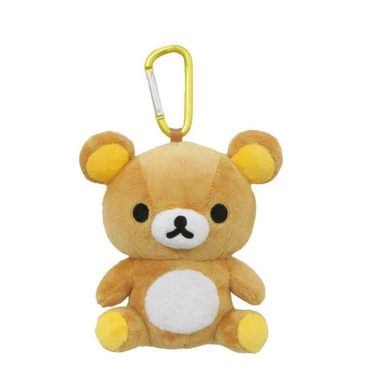 San-X Mini Plush Pouch with Carabiner - Rilakkuma